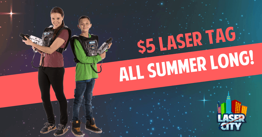 Get $5 Games of Laser Tag All Summer Long at Laser City