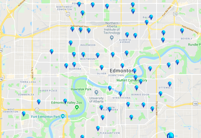 Use this Map of Edmonton Spray Parks to Plan Your Summer Water Adventures