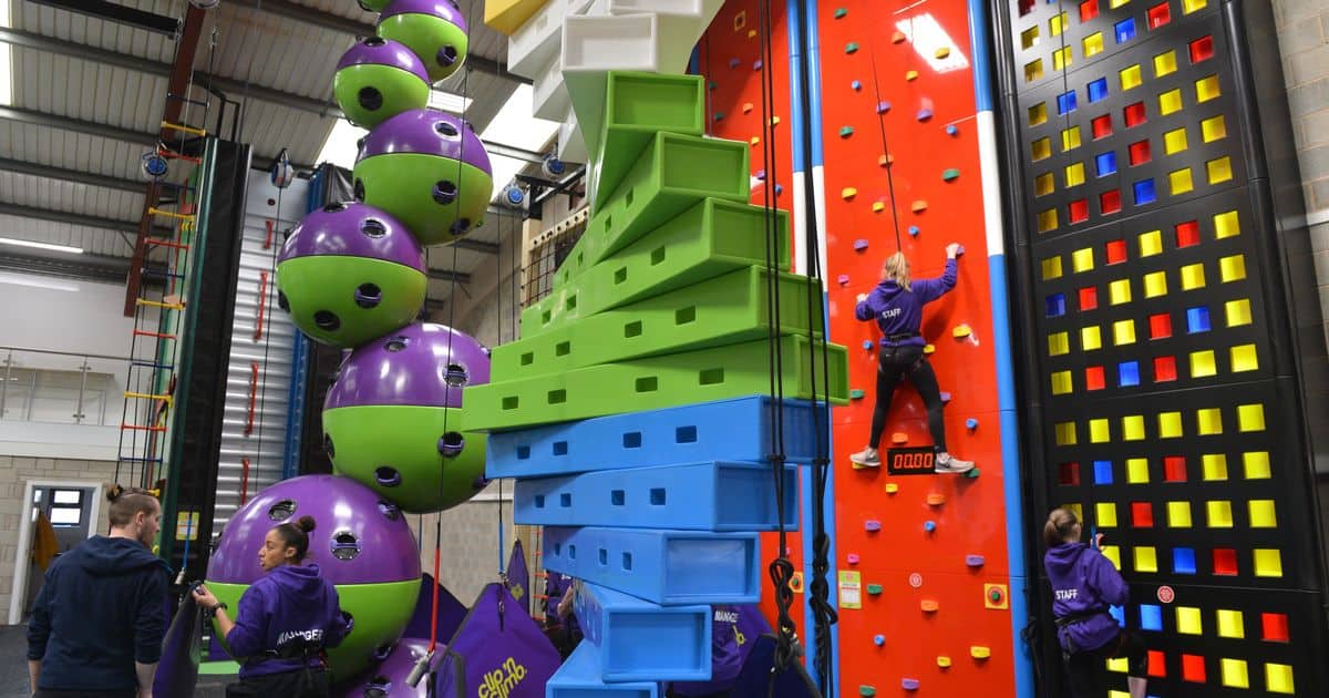 Which of the daring walls do you fancy scaling at Clip n Climb in Stone