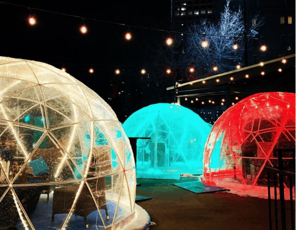 You Can Bring Your Kids to Eat in an Igloo on This Downtown Edmonton Patio
